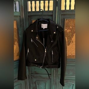 NWT Rebecca Minkoff black leather jacket